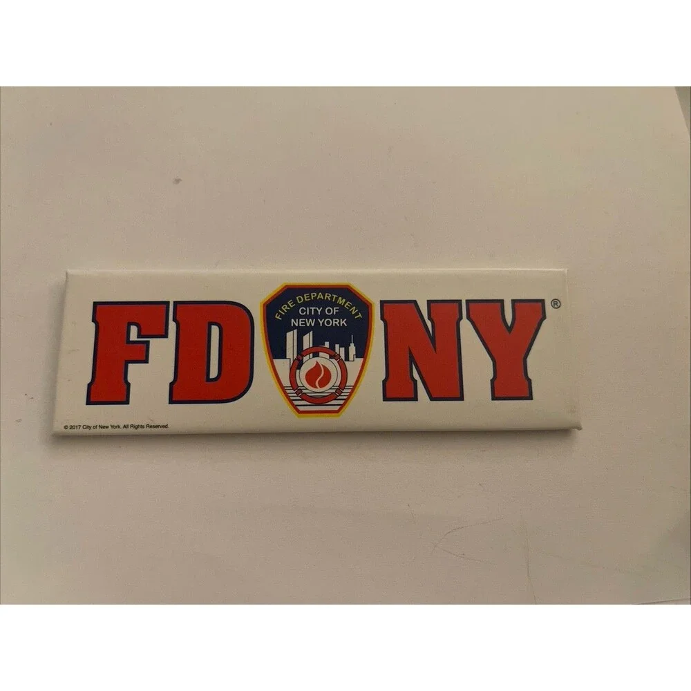 FDNY City Of New York Fire Department Fridge Magnet 1.5 in x 5 in